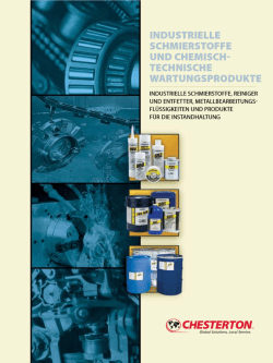 ILMRO Catalog DE Chesterton - Boie GmbH