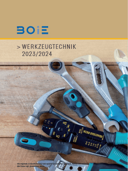 Boie Werkzeugtechnik 2023 2024 - Boie GmbH
