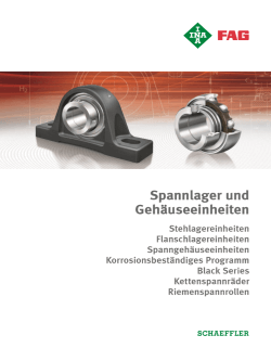 SG1  Spannlager und Gehäuseeinheiten Schaeffler FAG INA - Boie GmbH