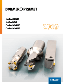 Paramet Katalog 2019 Dormer Pramet  - Boie GmbH