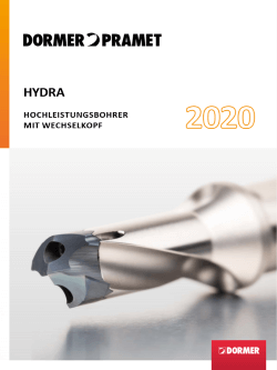 Hydra 2020 Dormer Pramet - Boie GmbH
