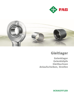 HG1 DE Gleitlager Gelenklager Gelenkköpfe Schaeffler FAG INA - Boie GmbH